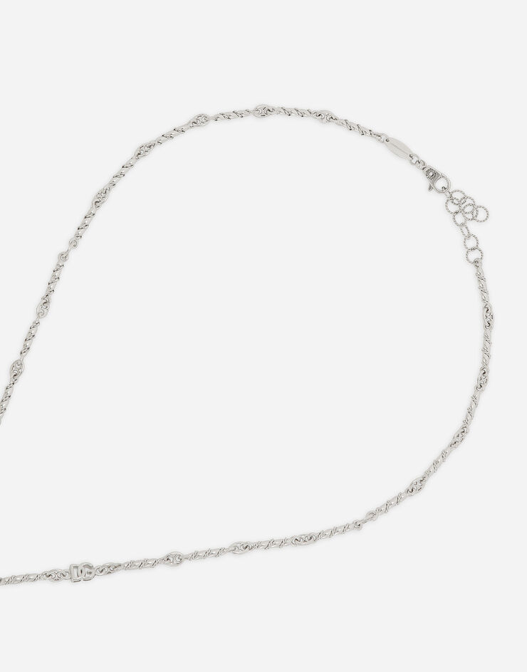 Dolce & Gabbana Easy Diamond necklace in white gold 18Kt and diamonds White WAQD2GWDIA1