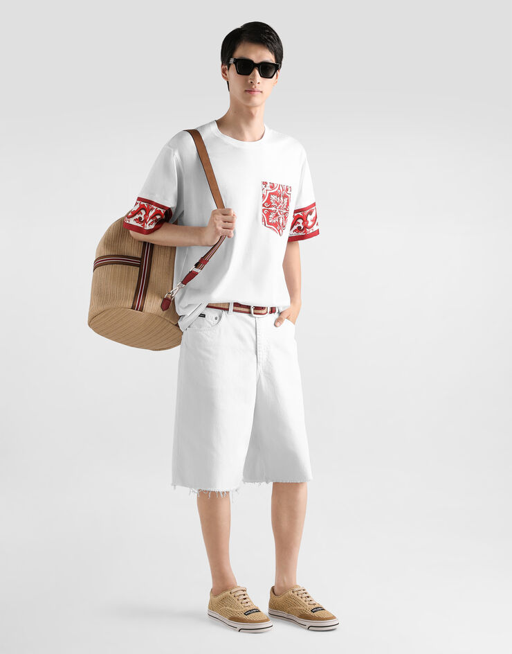 Dolce & Gabbana Denim bermuda shorts Multicolor GP1T2DG8PT9