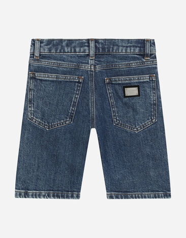 Dolce & Gabbana Bermudas vaqueras de 5 bolsillos Azul L42Q37LDC27