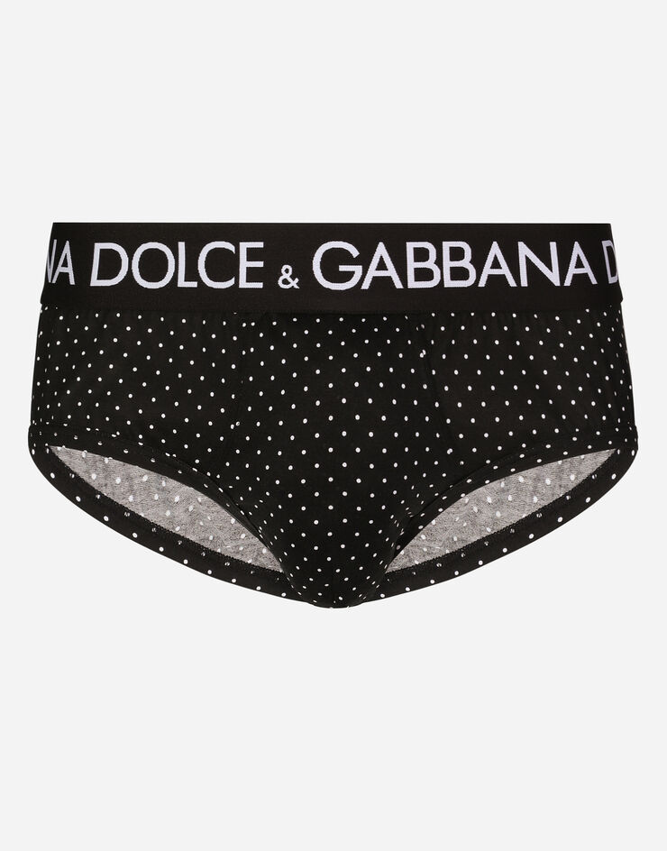 Dolce & Gabbana Two-way stretch jersey Brando briefs with polka-dot print Multicolor M3D63JFSGVZ