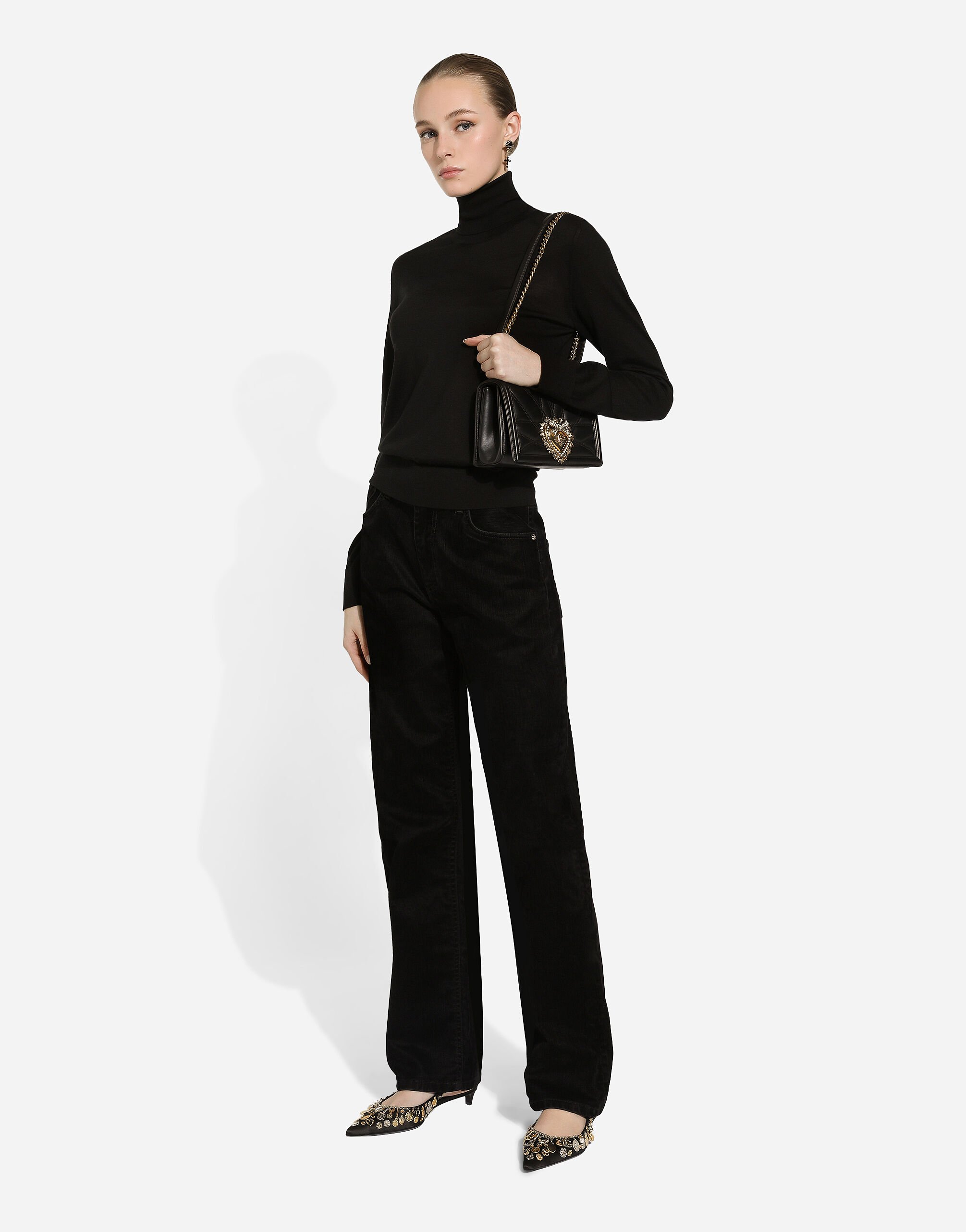 DOLCE & GABBANA ブルーコットンデニムルーズフィットジーンズ マルチカラーのメンズ ストレッチデニム スリムフィット