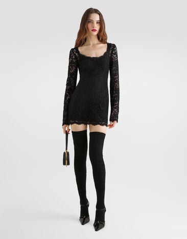 Dolce & Gabbana Cordonetto lace dress Dolce & Gabbana Cordonetto lace dress Black F632ITHLM5E