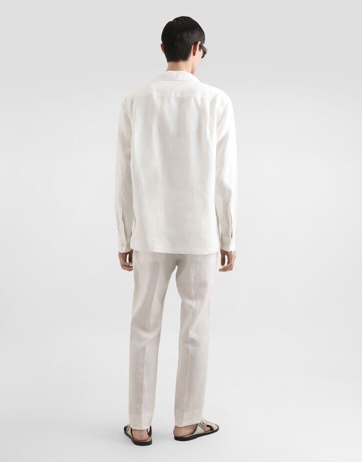 Dolce & Gabbana Hawaii linen shirt White G5GX9TFU4JB
