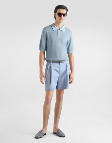 Dolce & Gabbana Cotton trousers Azure GP26RTFUFML