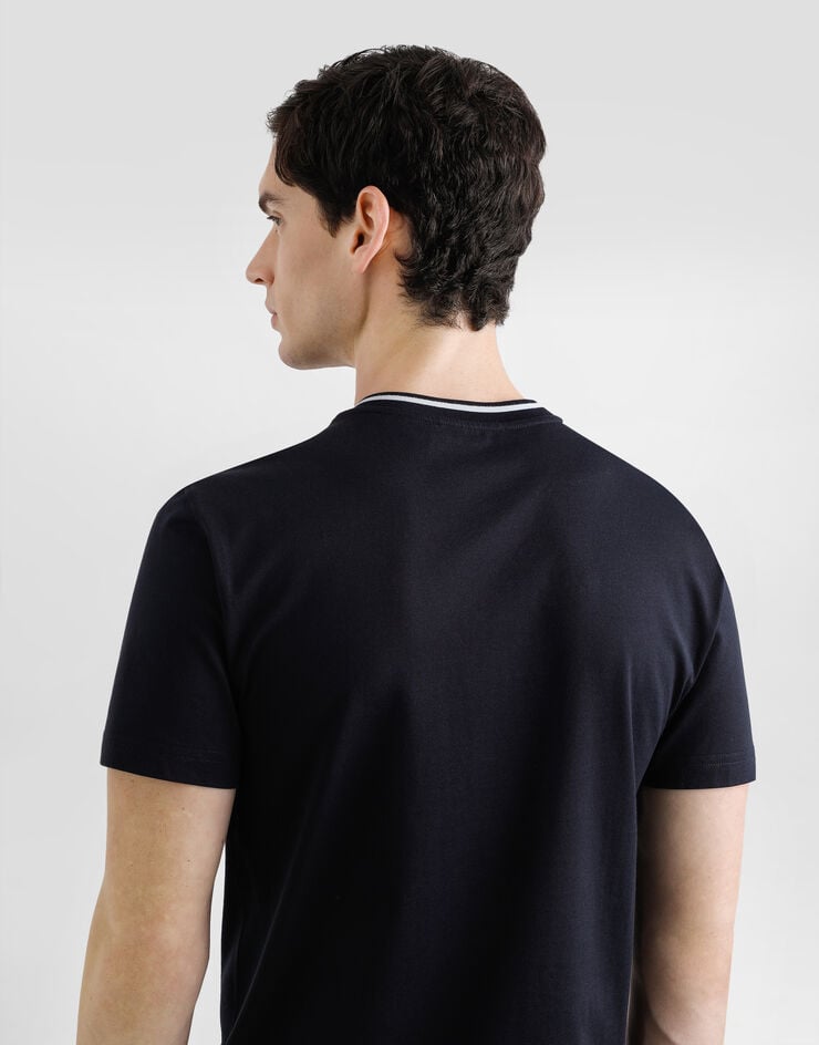 Dolce & Gabbana Cotton t-shirt Blue G8RA2ZFU7EQ