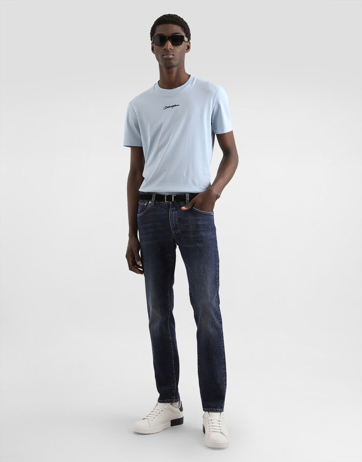 Dolce & Gabbana Slim-fit stretch cotton jeans Multicolor GY07CDG8NI7