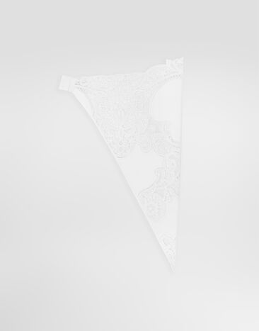 Dolce & Gabbana Cotton veil with cut-out detailing White FS311AFG5BJ