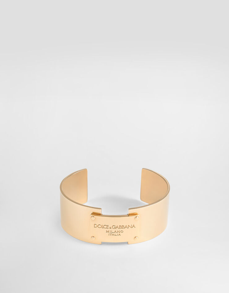 Dolce & Gabbana Bracelet with Dolce&Gabbana logo tag Gold WBR1H1W1111