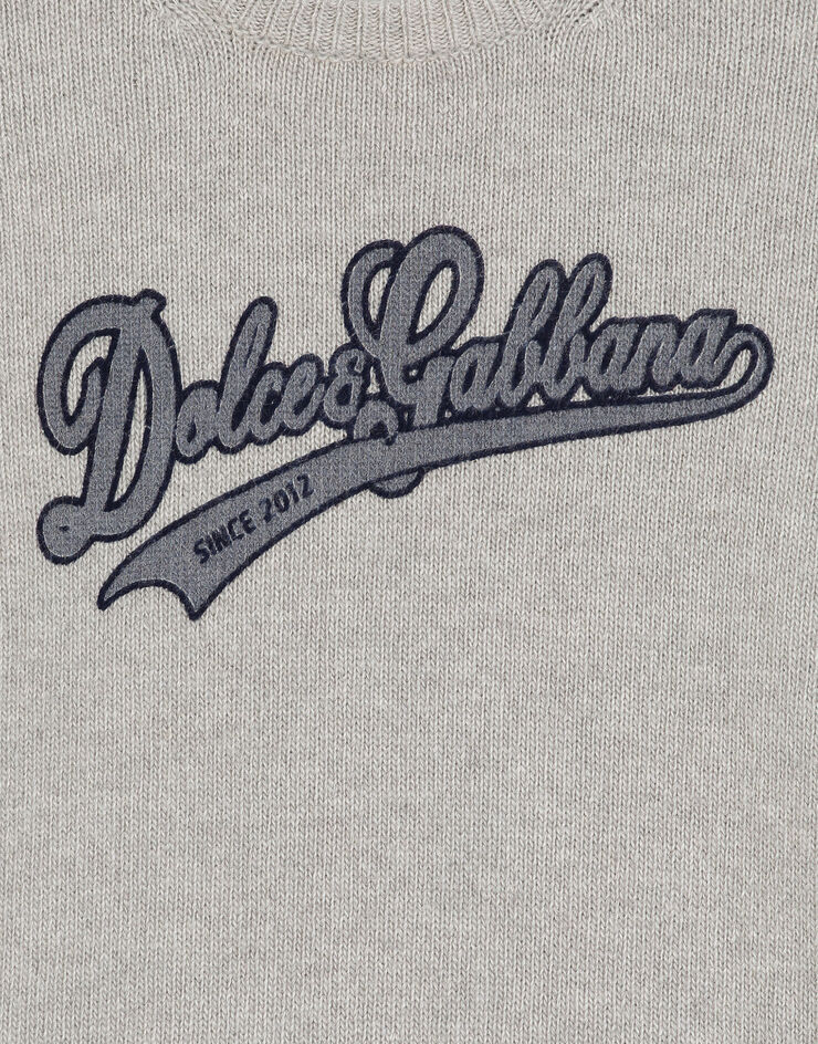 Dolce & Gabbana Knit pullover with logo  L4KWE2JDVH0