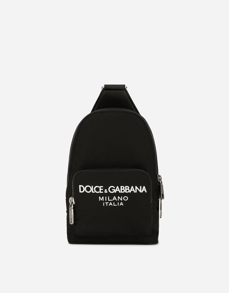 Dolce & Gabbana Nylon crossbody backpack Black BM2295AG182