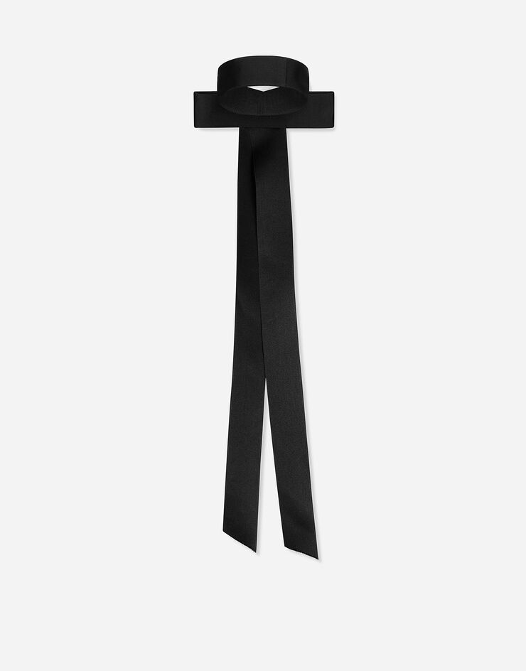Dolce & Gabbana Gargantilla tipo corbata con lazo Negro FT084RGDCHY