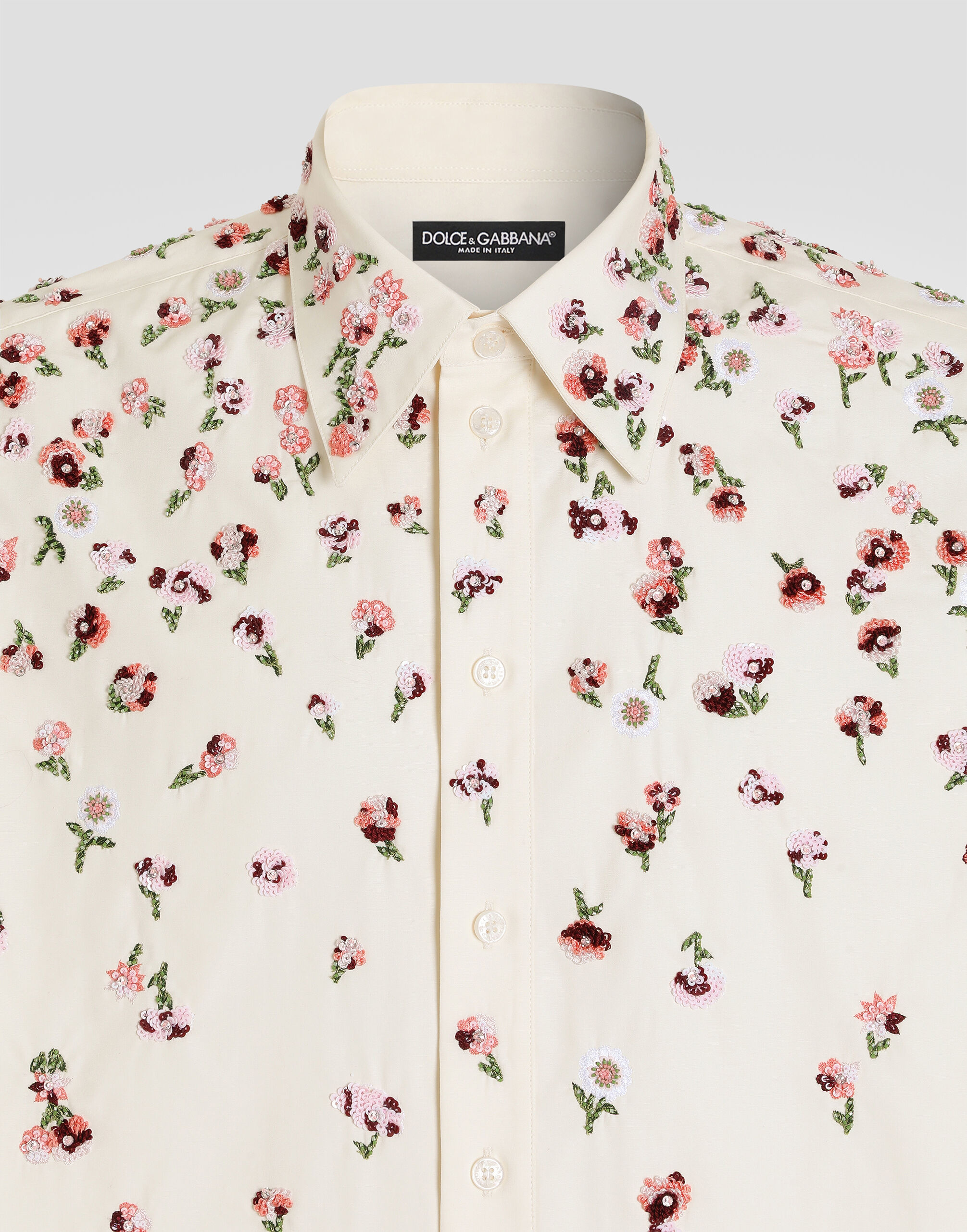 Cotton shirt with embroidery