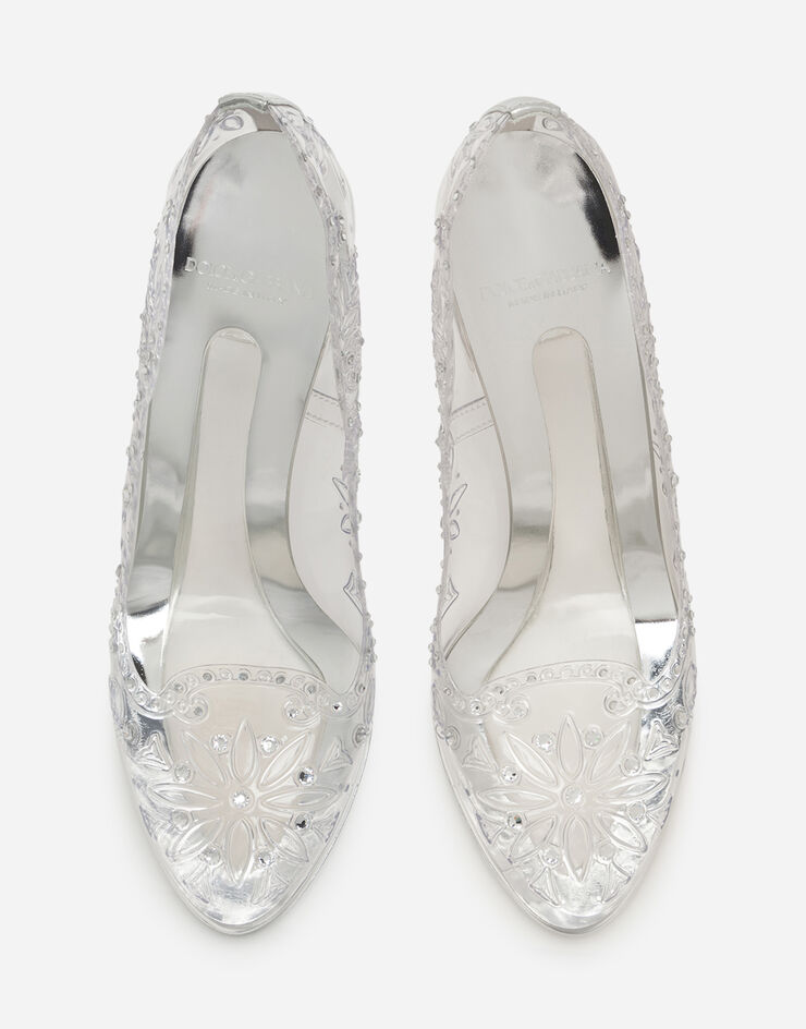 Dolce & Gabbana Clear pvc pump with crystals Transparent CD0189AL749