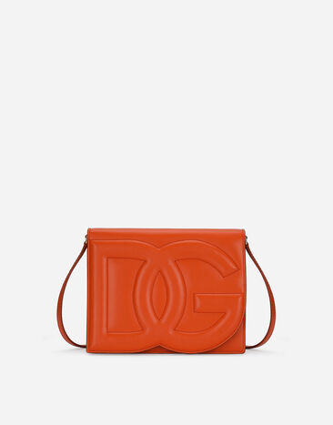 Dolce & Gabbana Sac DG Logo Bag à bandoulière en cuir de veau Jaune BB6003A1001
