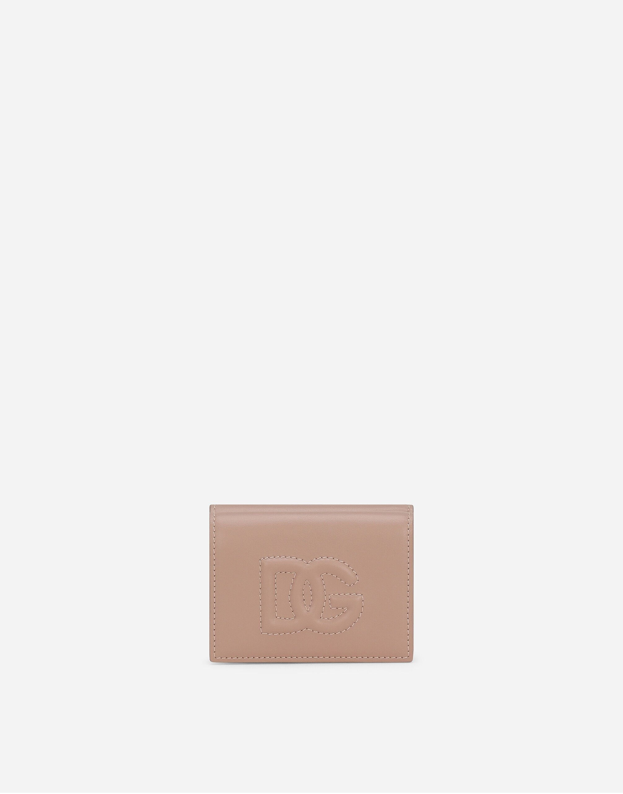 Dolce & Gabbana DG Logo French Flap wallet Pale Pink BI0473AV967