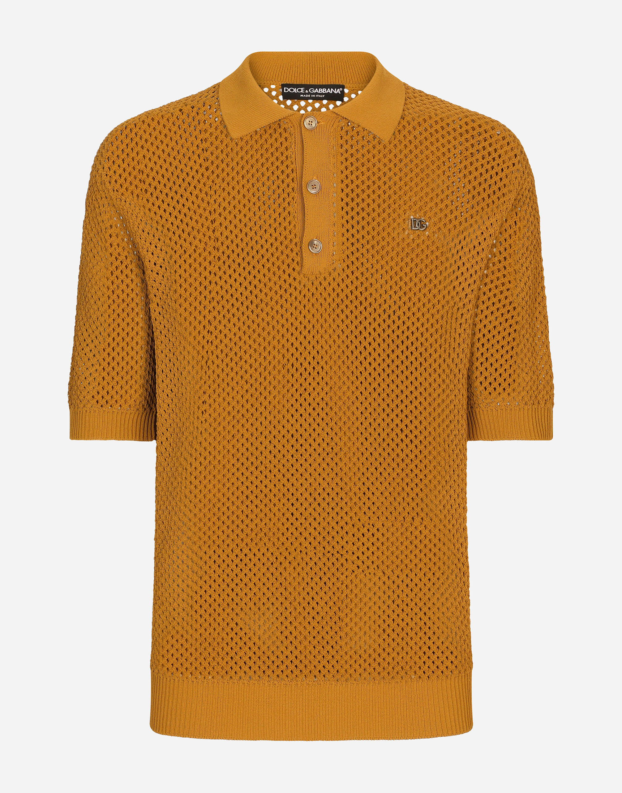 POLO MC in Beige for for Men Dolce Gabbana
