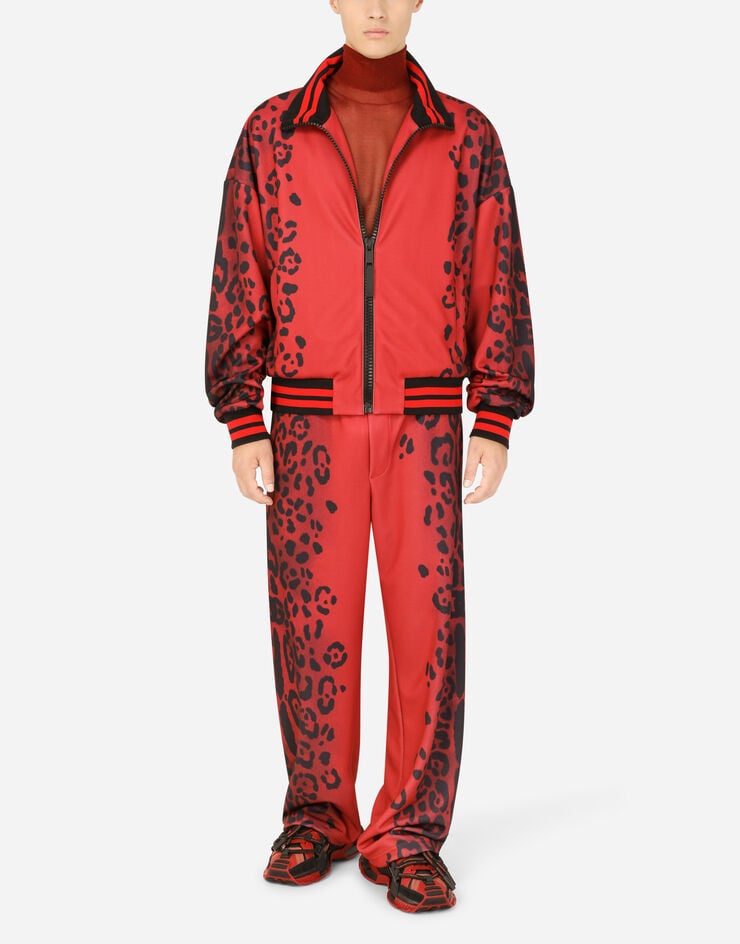 Dolce & Gabbana Technical yarn turtle-neck sweater Naranja GXH98TJCMT7