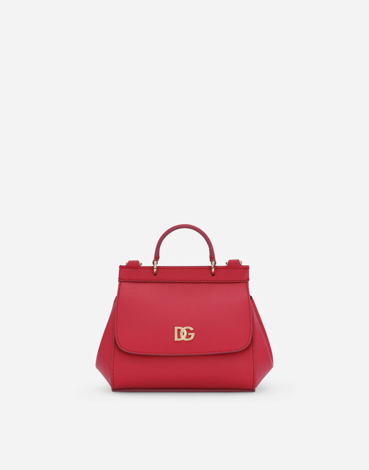 Dolce & Gabbana Mini sac Sicily en cuir de veau Fuchsia EB0003B3065