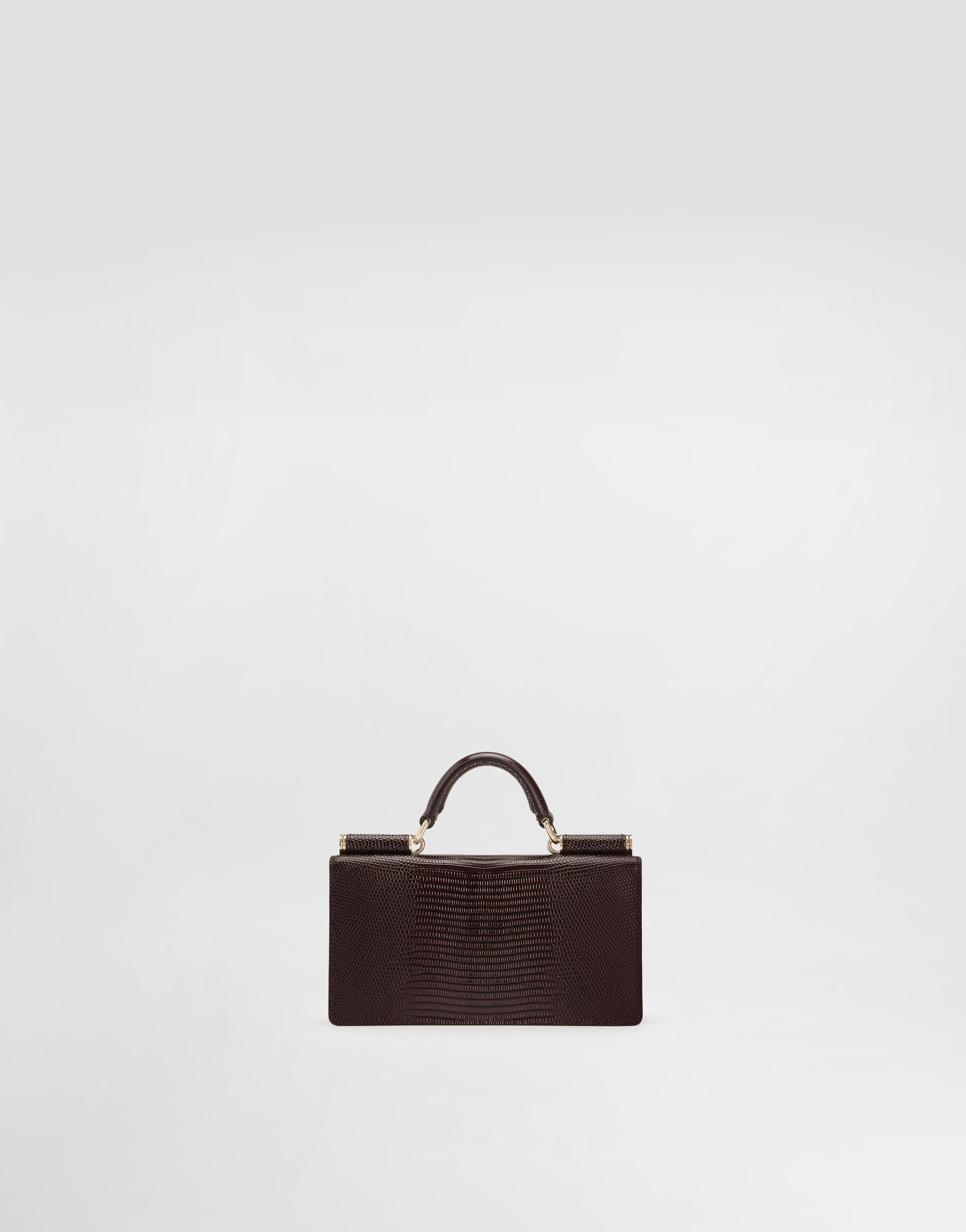 Iguana-print mini bag in Bordeaux for Women | Dolce&Gabbana® US