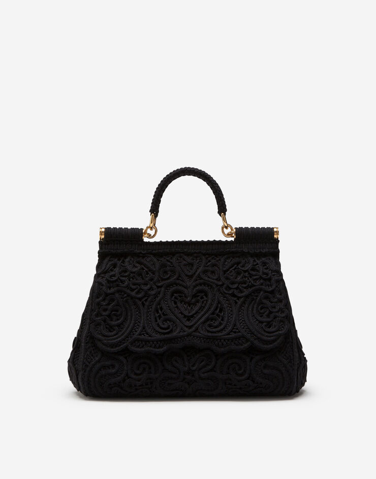 Dolce & Gabbana Large Sicily handbag Black BB6002AW717