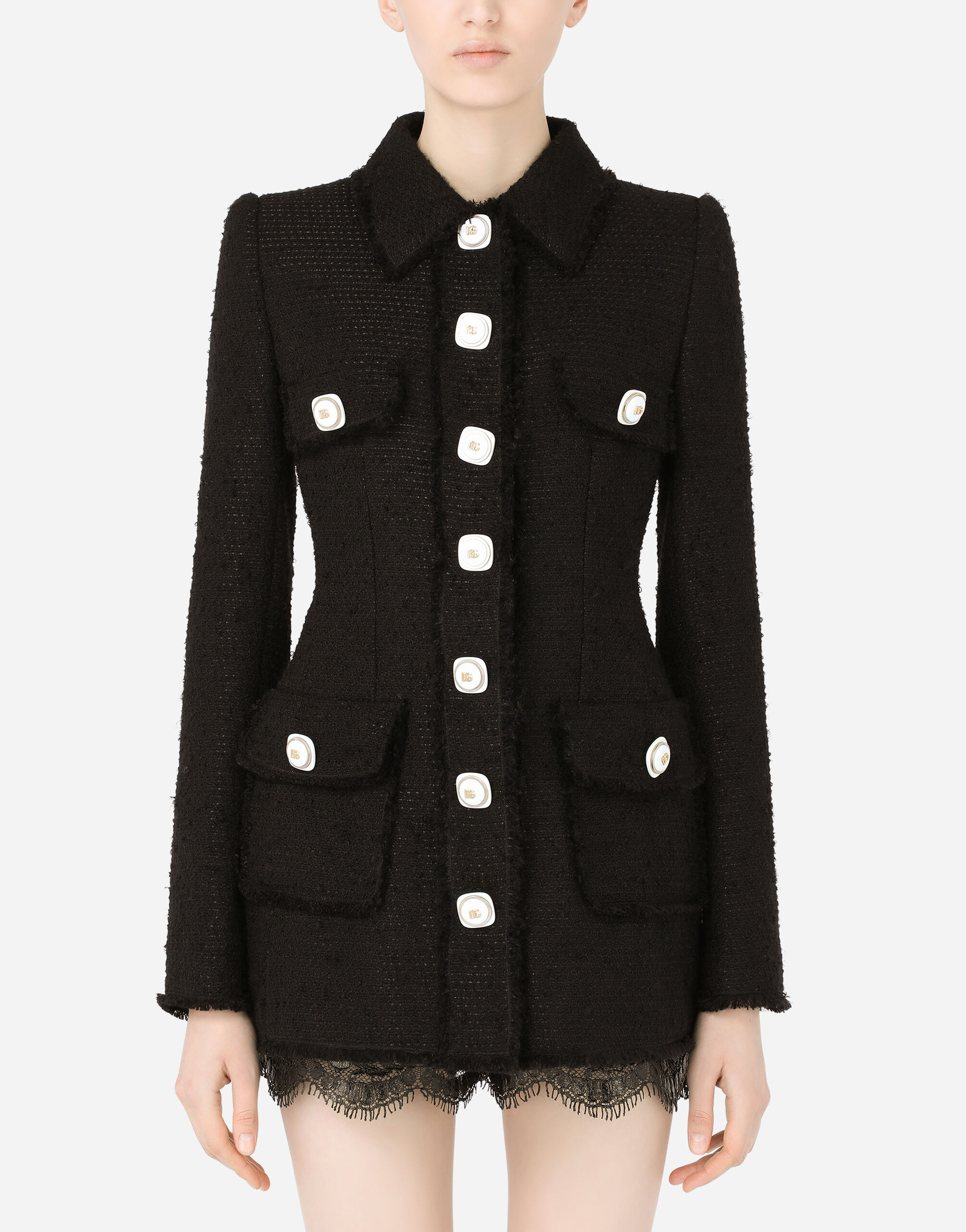 Dolce gabbana tweed discount jacket