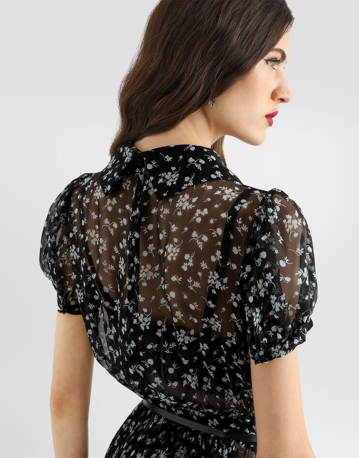 Dolce & Gabbana Floral-print chiffon dress Dolce & Gabbana Floral-print chiffon dress Multicolor F632WTIS169