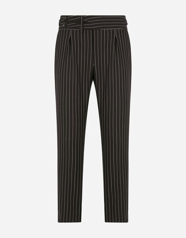 Dolce & Gabbana Pinstripe wool pants Multicolor GWBRETFR2XI