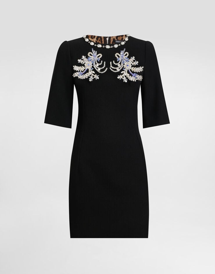 Dolce & Gabbana Kleid aus Wolle Schwarz F6GAUZGDCSX