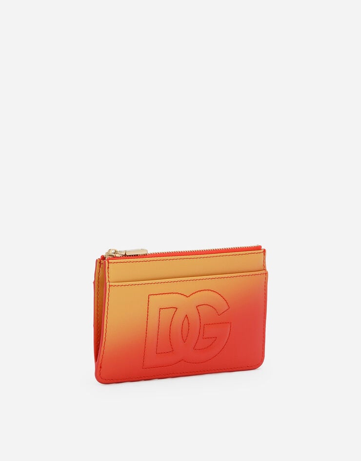 Dolce & Gabbana Porte-cartes Logo moyen format Orange BI1261AS204