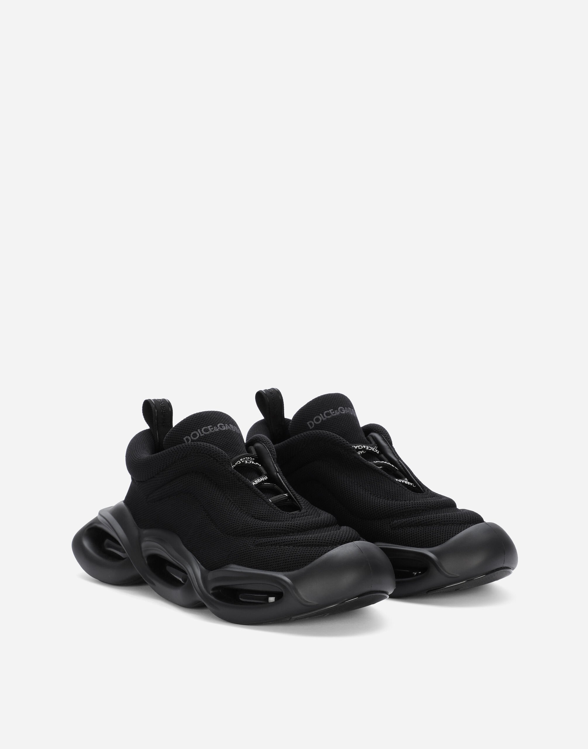Fabric Wave sneakers in Black for Women | Dolce&Gabbana® US