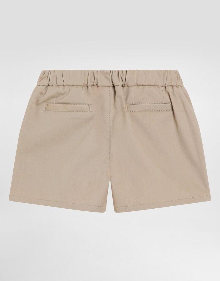 Dolce & Gabbana Gabardine bermuda shorts Beige L13Q91FUFL3