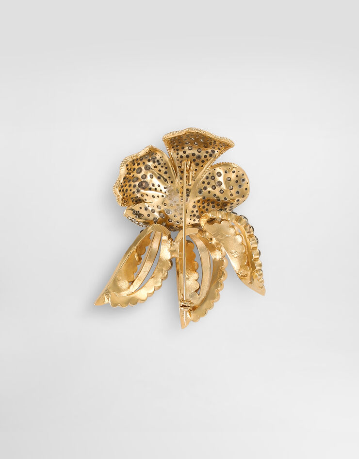 Dolce & Gabbana Flower brooch Gold WPS5F4W1111