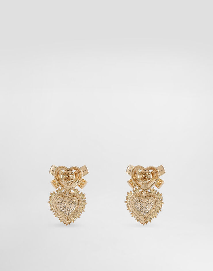 Dolce & Gabbana Ohrringe Devotion aus Gelbgold 18 kt mit Diamanten Gold WEND4GWYEDI