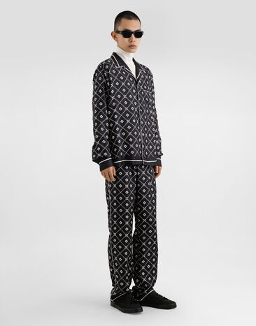 Dolce & Gabbana Printed twill trousers Multicolor GVRMATHI1ZV