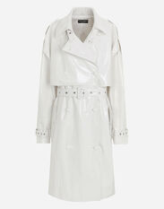 Dolce & Gabbana Coated cotton trench coat Multicolor FXJ33TJEMO9