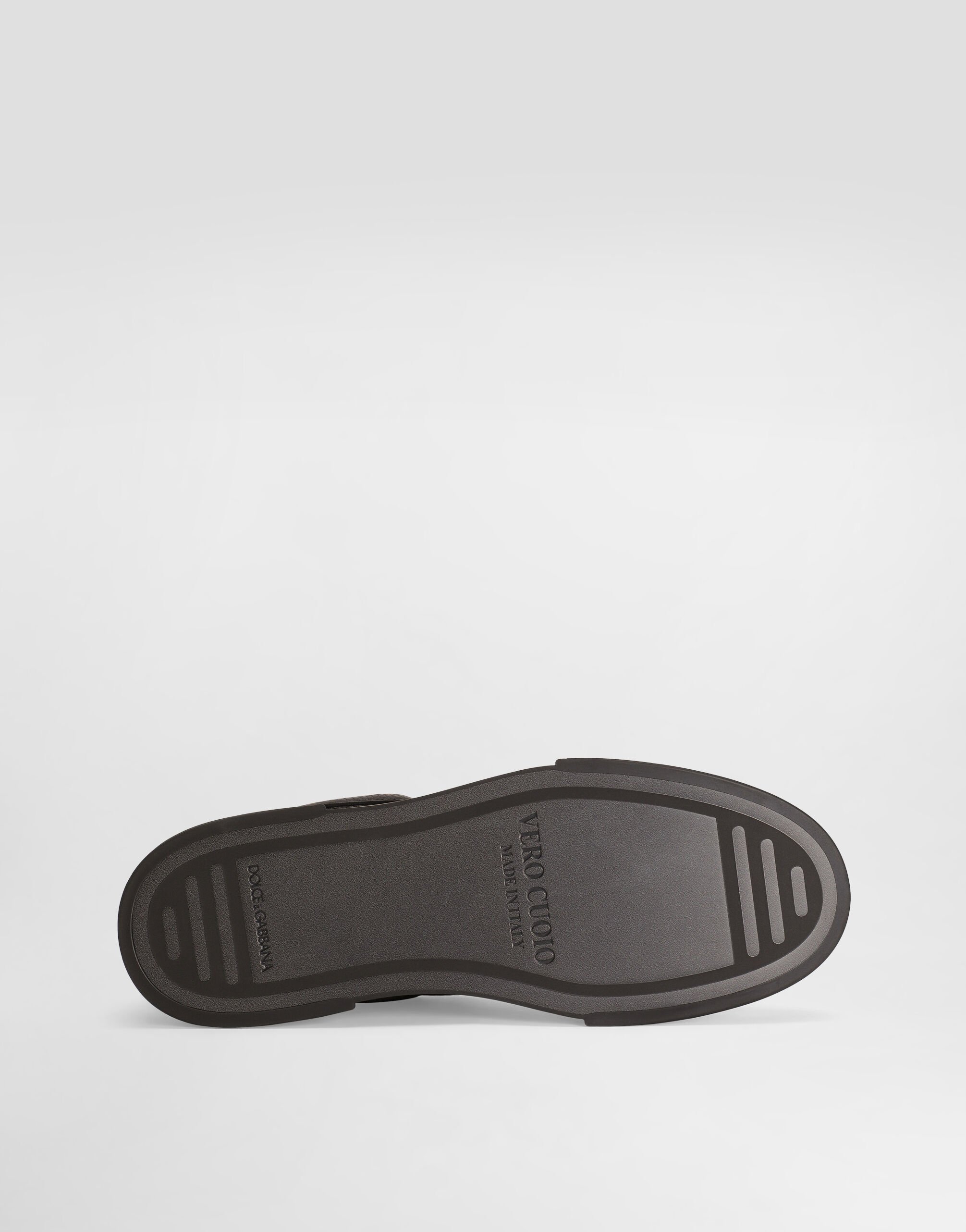 Calfskin Portofino Yacht sneakers in Black for Men