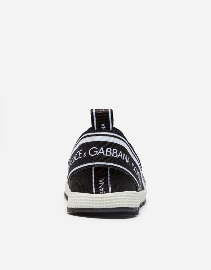 Dolce & Gabbana Sneaker slip on sorrento logo tape Nero DN0105AH677