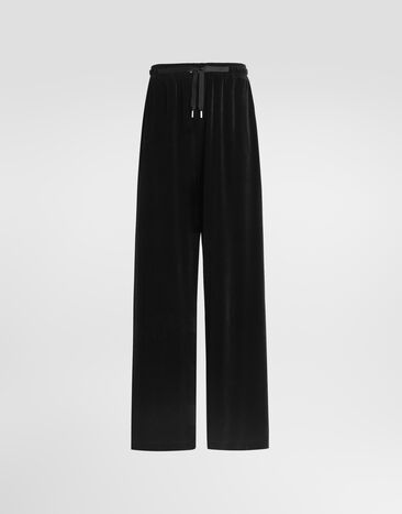 Dolce & Gabbana Chenille trousers Black FTDNBZFUGUE