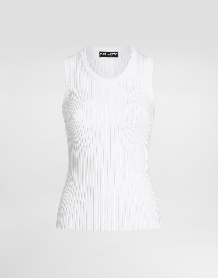 Dolce & Gabbana Viscose tank top White FXT66TJFMZY