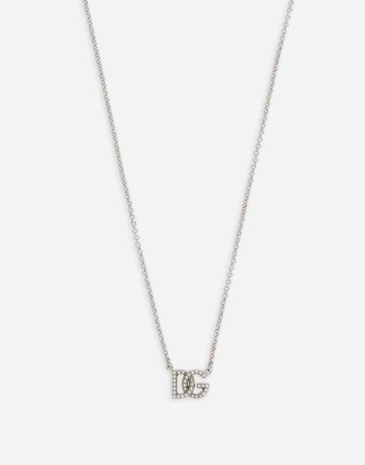 Dolce & Gabbana Chain necklace with DG logo Silver WNP1L1W1111