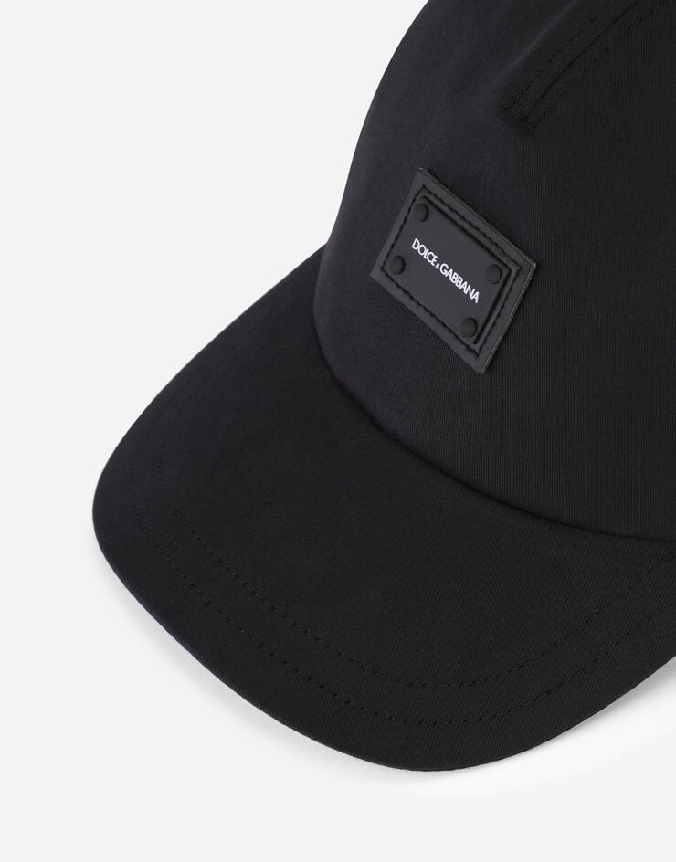 Dolce & Gabbana Baseball cap with branded tag Black LB4H80G7A6E