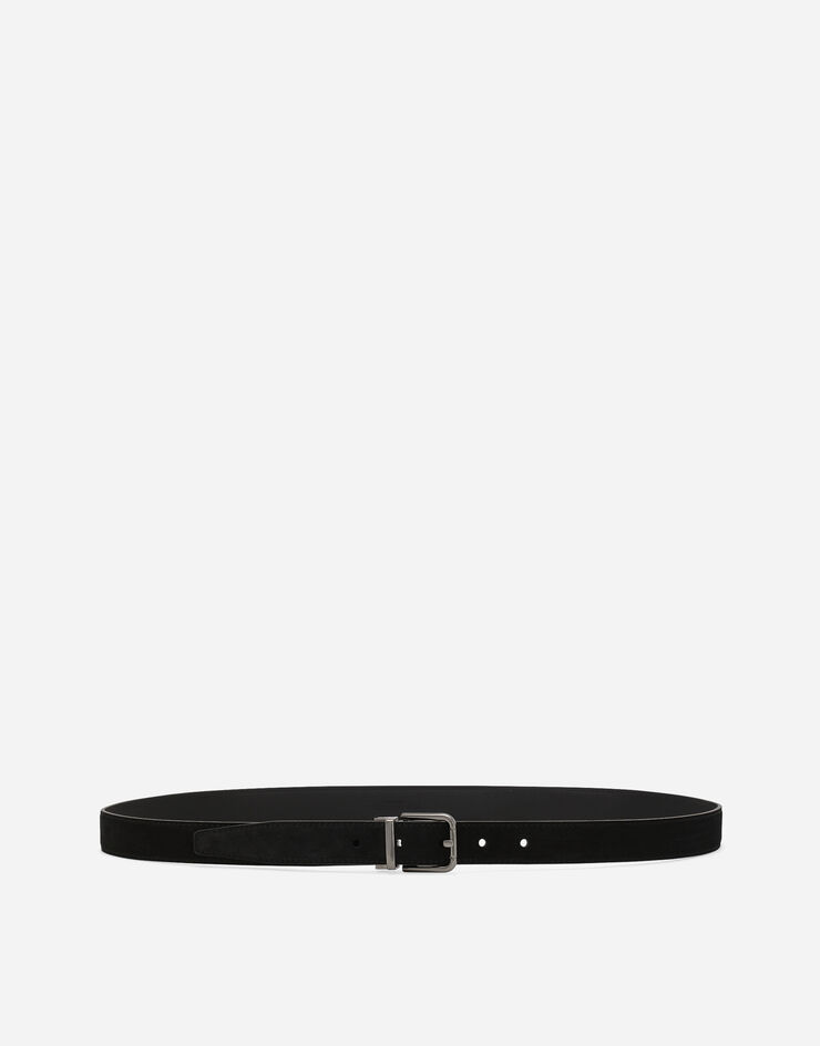 Dolce & Gabbana Suede belt Black BC4337AT444