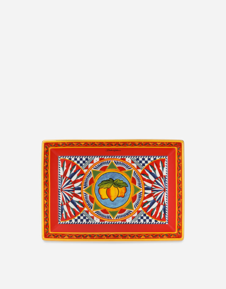 Dolce & Gabbana Svuotatasche in Porcellana Multicolore TCC199TCAMS