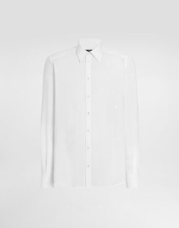 Dolce & Gabbana Martini shirt in dg barre jacquard White G5ML1TFJ1J4