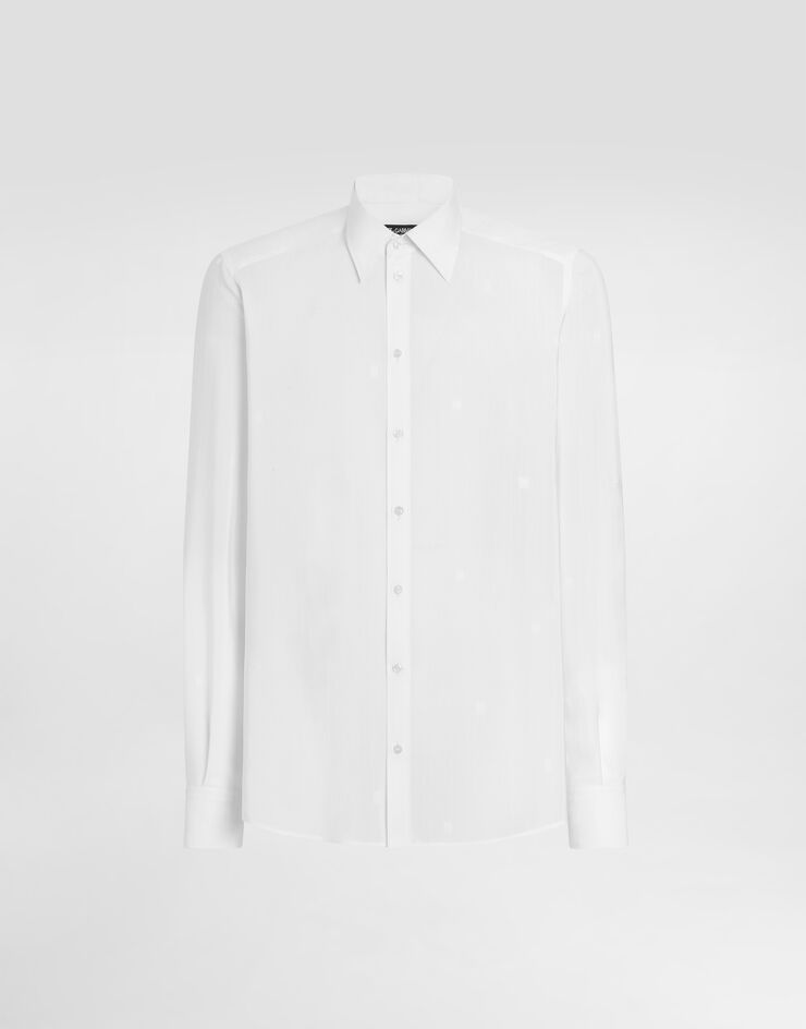 Dolce & Gabbana Martini shirt in dg barre jacquard White G5ML1TFJ1J4