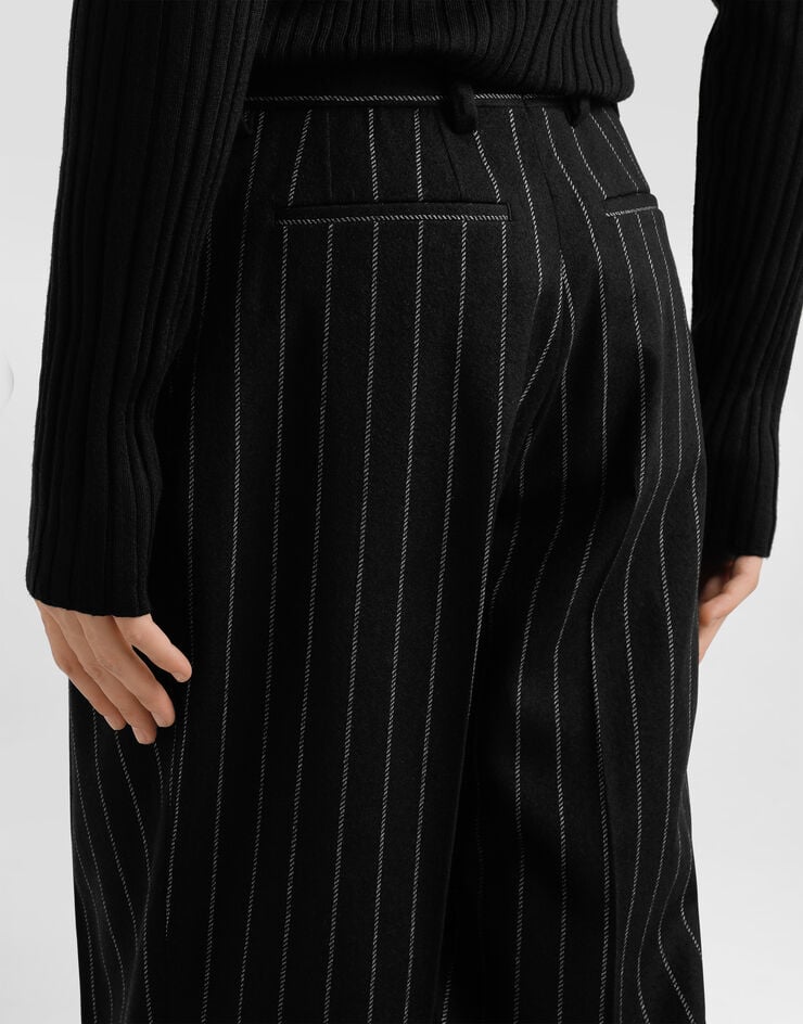 Dolce & Gabbana Hose aus gestreiftem Wollmischgewebe Multicolor GP166TFRMD4