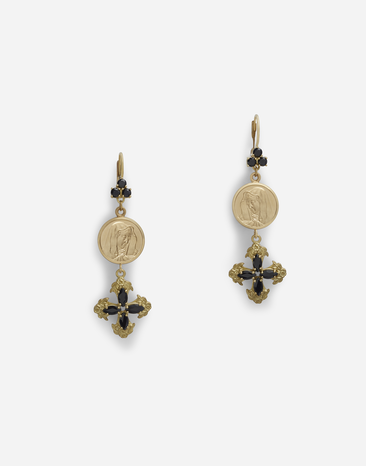 Dolce & Gabbana Drop earrings with sapphires Black WWJC2SXCMDT
