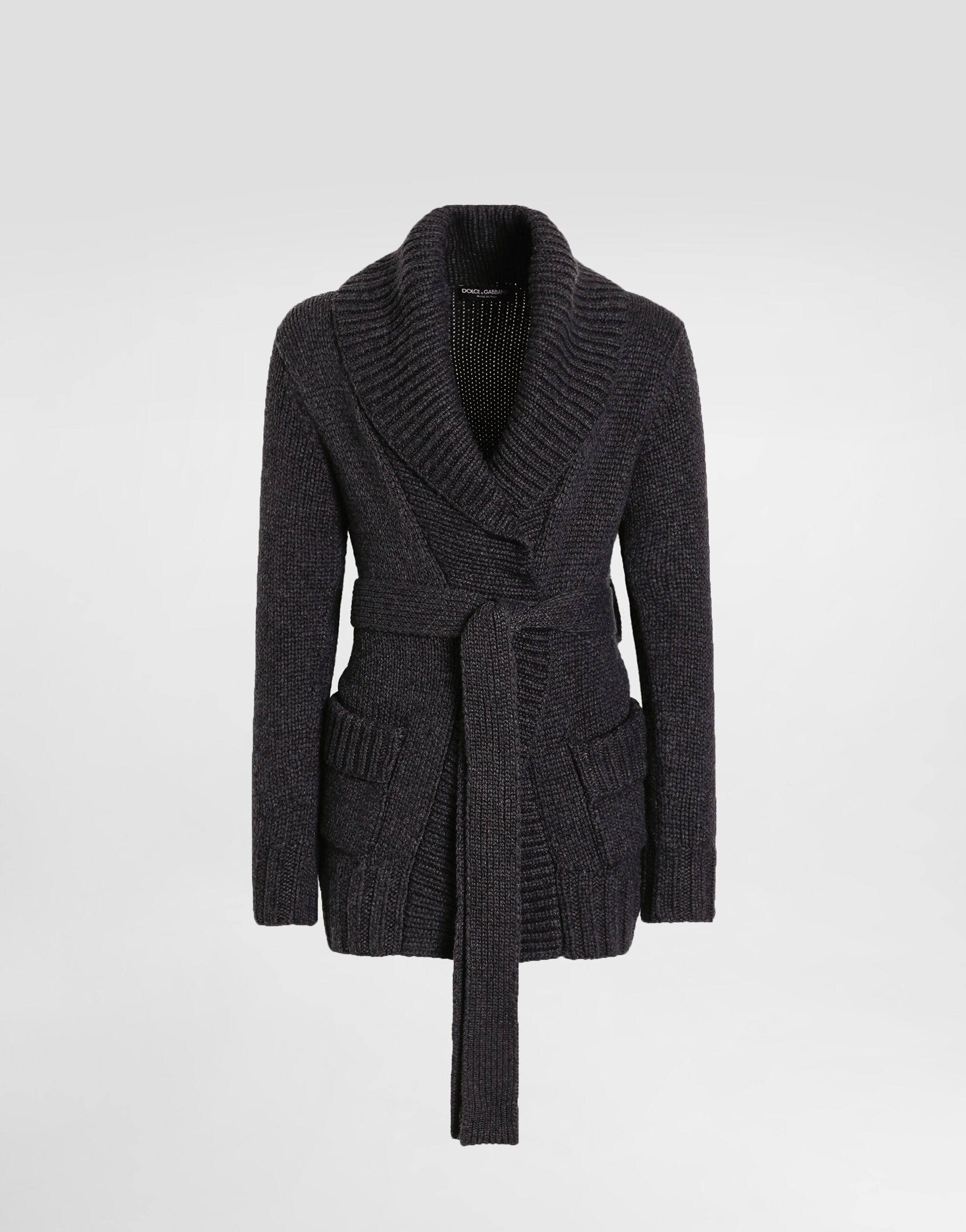 Cashmere cardigan in Grey for Men | Dolce&Gabbana®