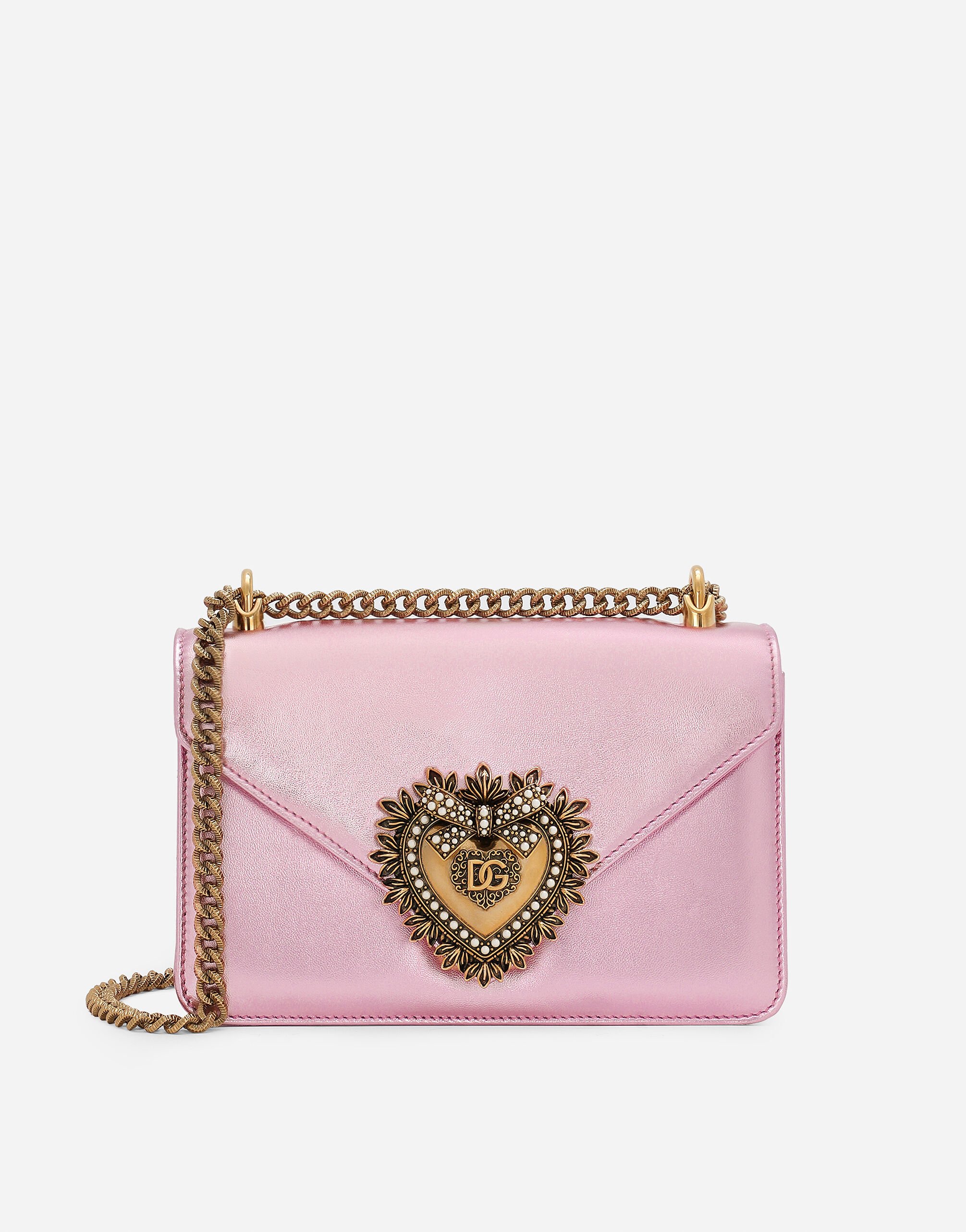 Dolce & Gabbana Devotion shoulder bag Pink BB7598AW576