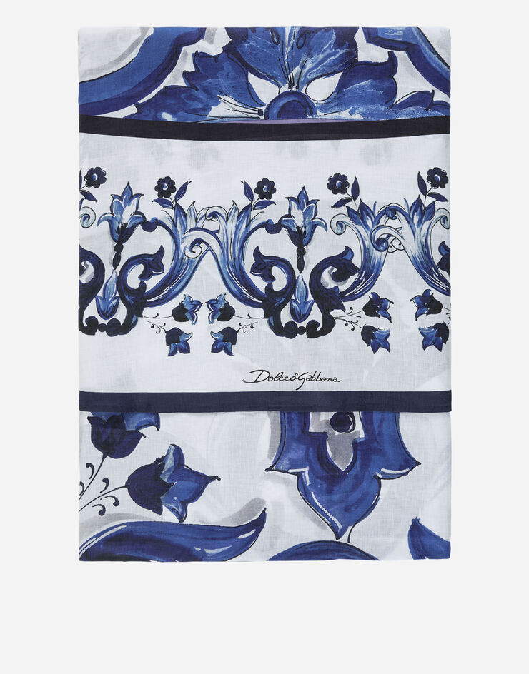 Dolce & Gabbana 10-Seater Linen Tablecloth Multicolor TCG009TCADN